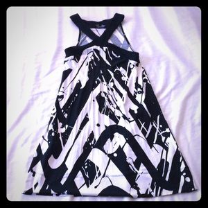 Classic Express mini dress abstract paint style